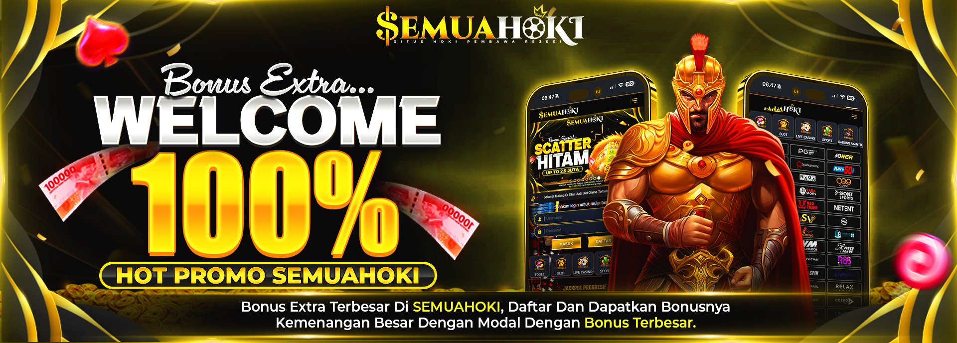 WELCOME BONUS 100%