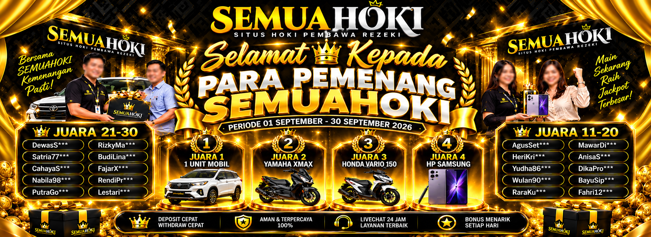 PEMENANG HADIAH SEMUAHOKI
