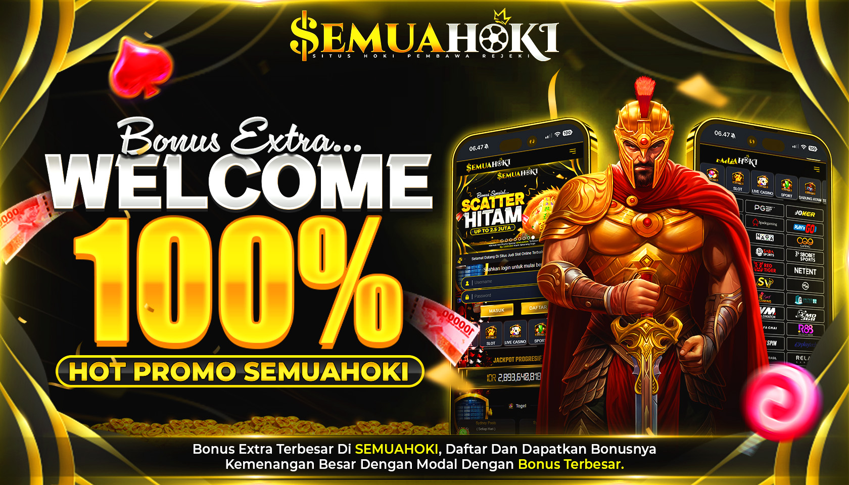 WELCOME BONUS 100%