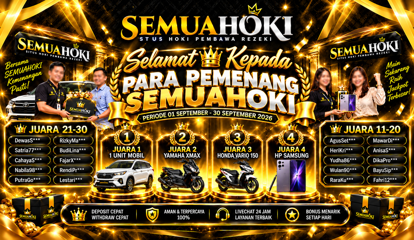 PEMENANG HADIAH SEMUAHOKI